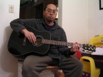 Rick and His Guitar (Yamaha F335).