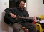 Rick and His Guitar (Yamaha F335).